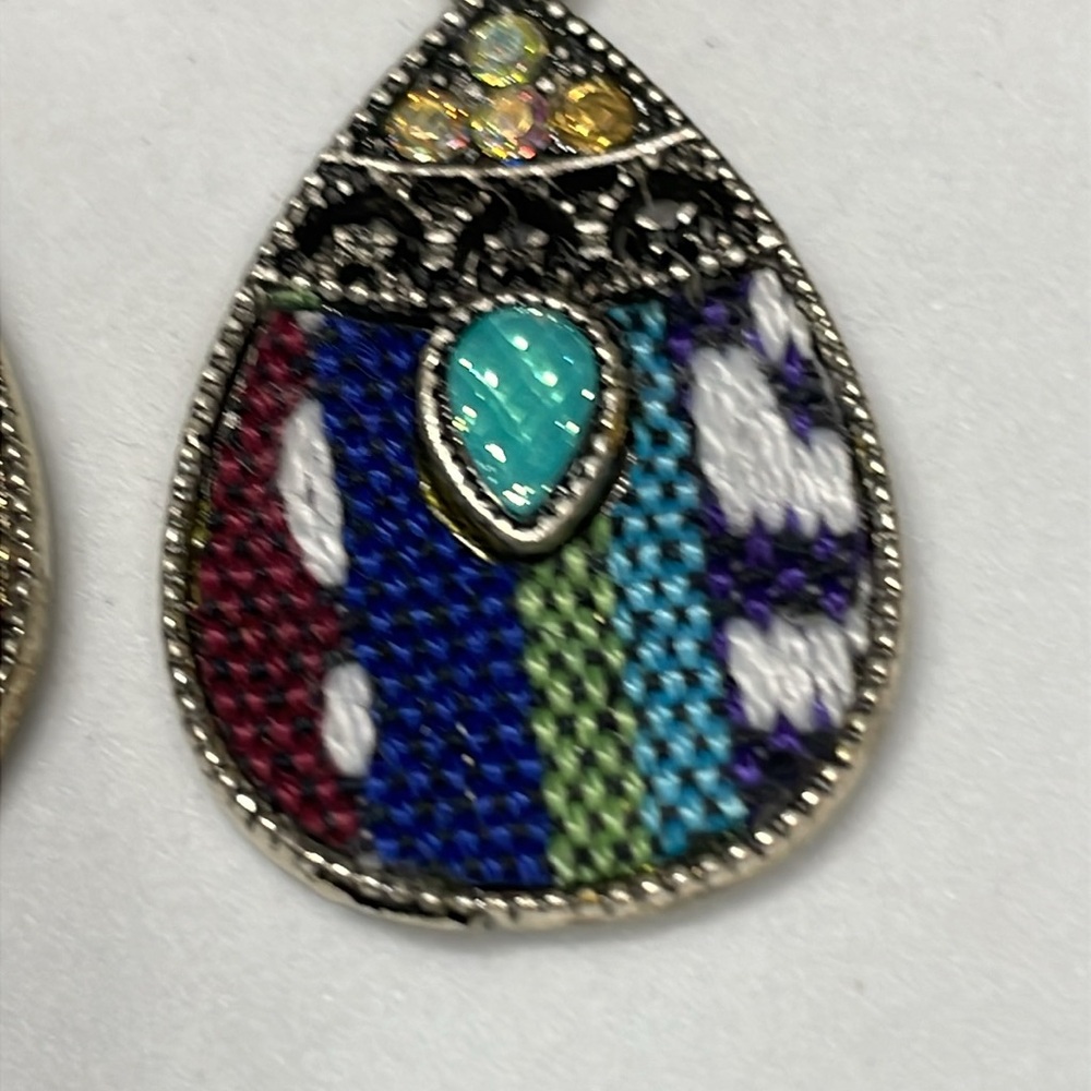 Colorful Bohemian Drop Earrings - Picture 6 of 9